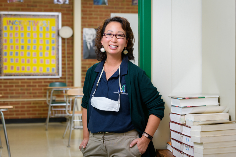 Kimberly (Kim) Stock is an 11th grade English teacher at McKean High School who was named Delaware's 2021 "State Teacher of the Year", beating out 19 other candidates to become Delaware's nominee for National Teacher of the Year. Kim isa a graduate of the UD School of Education, earning an M.A. in the Teaching English as a Second Language program.