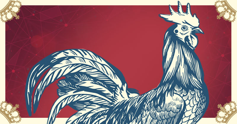 Blue Hen with futuristic pattern in background Illustration of a Blue Hen with a futuristic background