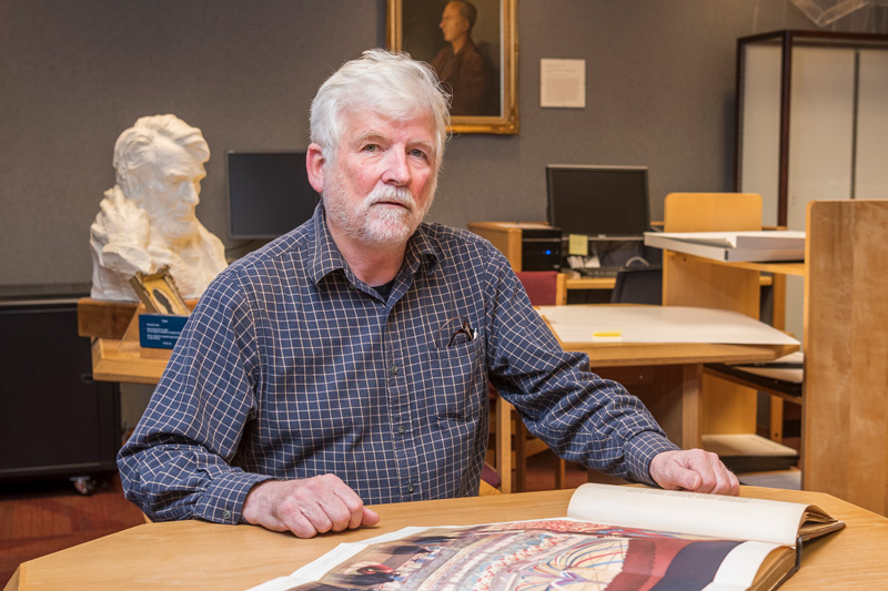 Tim Murray, Special Collections in the Library oversees the Lincoln Collection, February 6th, 2020.