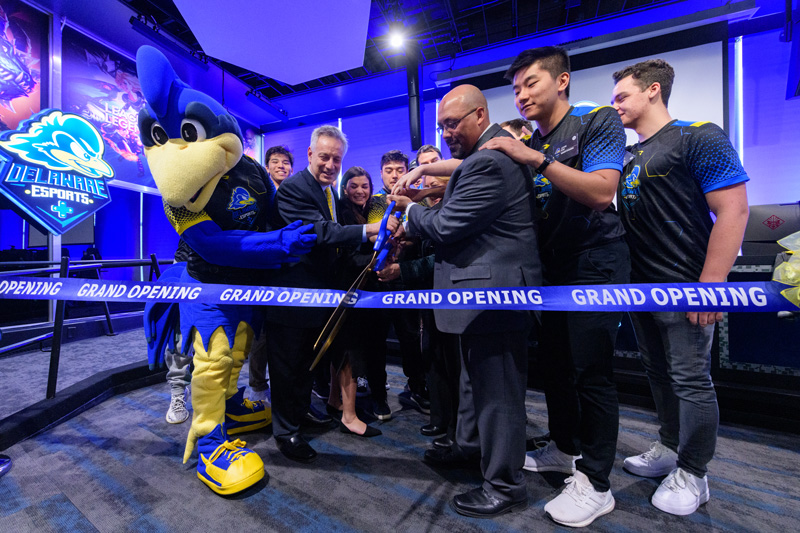 Grand opening ceremony of the new "Esports Arena" in the Perkins Student Center.