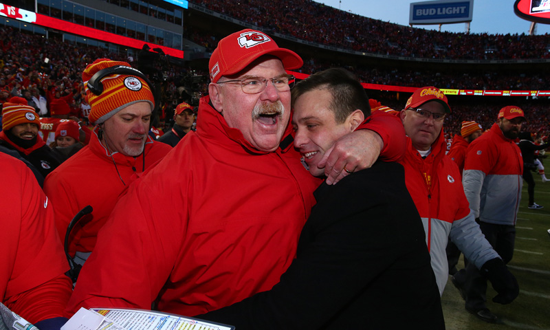 The Kansas City Chiefs face the Tennessee Titans in the AFC Championship Game at Arrowhead Stadium on January 19, 2020.