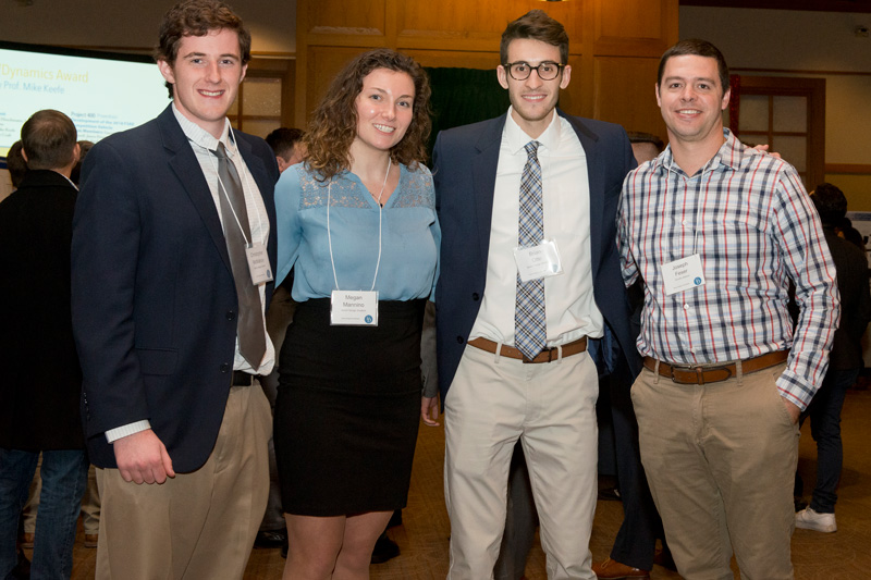 Departments of Mechanical Engineering & Biomedical Engineering Senior Engineering Design Celebration group, poster & award ceremony  photos. Held in Clayton Hall