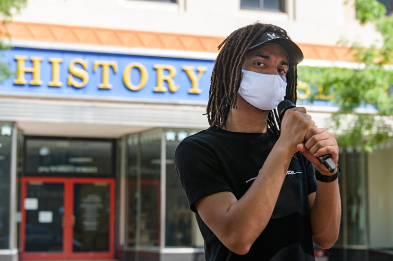 Christian Wills is an alumni of the University of Delaware's Class of 2020 who's dedication to poetry and the spoken word has been a significant part of his undergraduate experience. He is involved in an open-mic livestream about the Fourth of July in collaboration with the Delaware Historical Society's Mitchell Center for African American Heritage. The event is partially funded by a grant from Delaware Humanities.