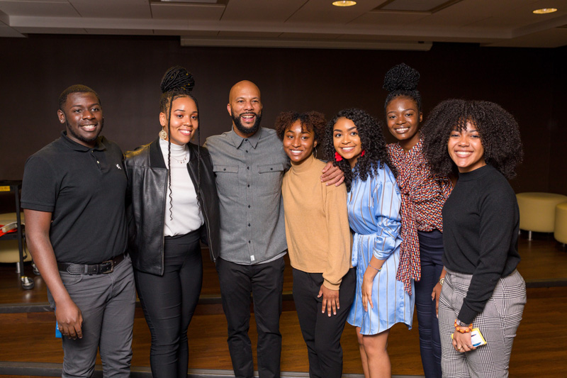 Academy, Golden Globe, Emmy, and Grammy Award-winning artist, actor, and activist Common spoke on campus at Trabant Student Center on February 27th, 2020.