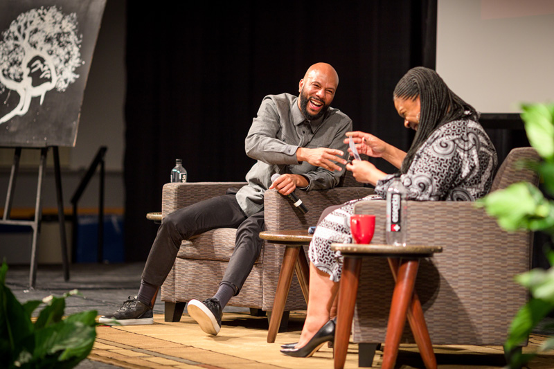 CBC-Conversation-with-Common-022720 Academy, Golden Globe, Emmy, and Grammy Award-winning artist, actor, and activist Common spoke on campus at Trabant Student Center on February 27th, 2020.