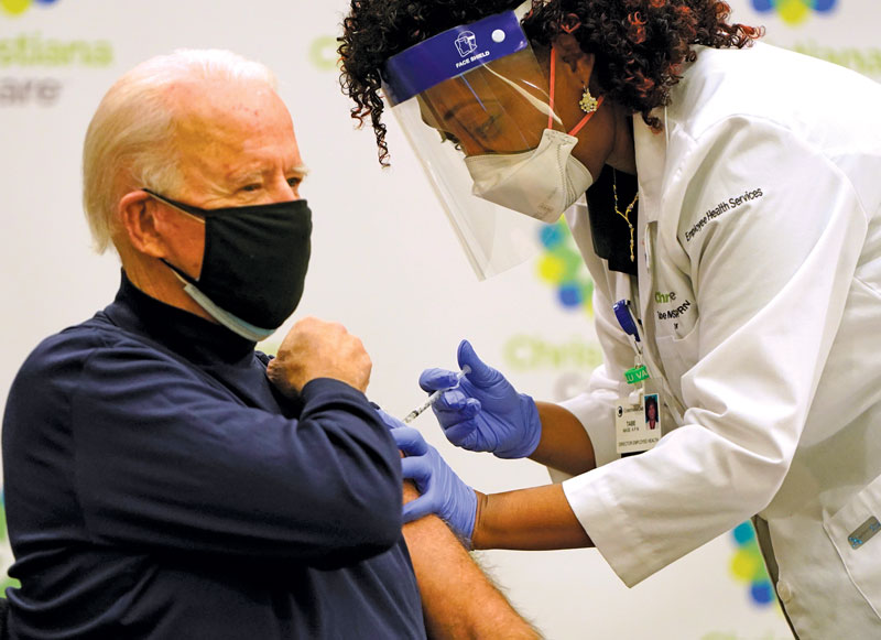 President Biden gets his Covid vaccine from UD alum Tabe Mase