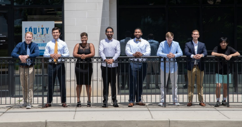 Summer Founders pose for a photo outside the VDC