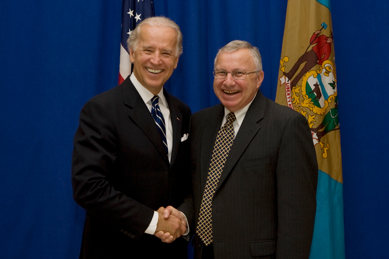 Meet and greet with Biden before Wind Energy Conference.  Joe Biden with Dan Rich
