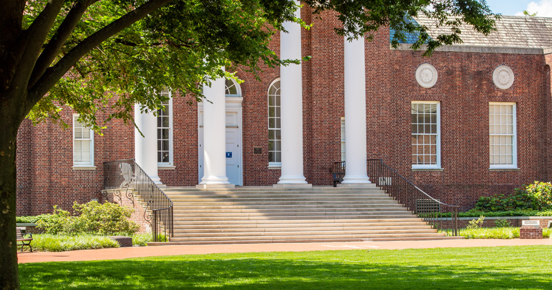 Campus images on the Green around DuPont, Wolf and Memorial Halls, June 15th, 2021. 