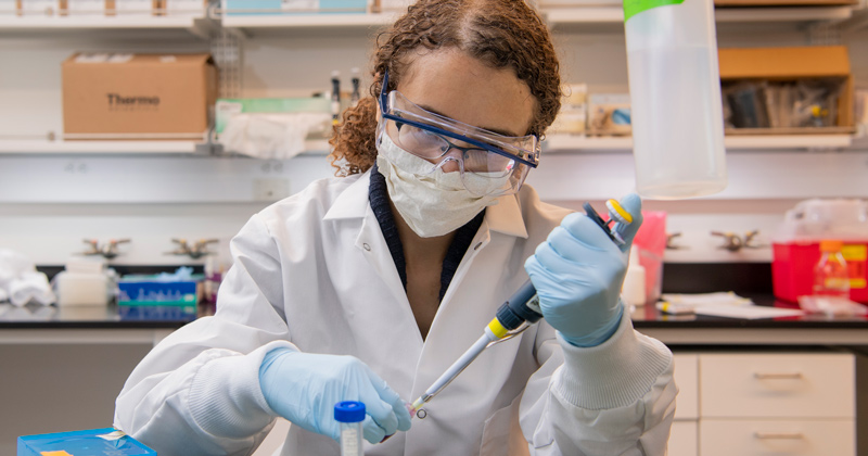 NIIMBL research labs under the direction of Dr. Kelvin Lee occupies the 5th & 6th floors and has had graduate students such as Erica Green and Nathaniel Hamaker working to keep research going. 