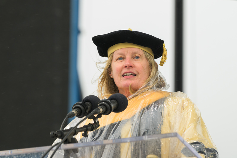 Class of 2021 commencement ceremony for students in the College of Education and Human Development and College of Health Sciences. Presided over by University of Delaware President Dennis Assanis; Gary Henry, Dean of the College of Education and Human Development; and Kathleen Matt, Dean of the College of Health Sciences; and held in Delaware Stadium on May 29th, 2021.