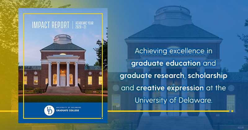 Cover of Graduate College Impact Report featuring Memorial Hall