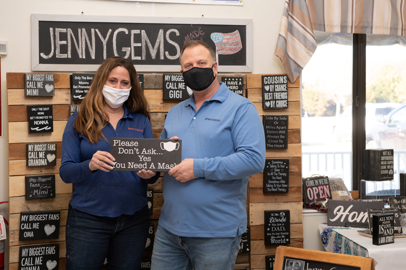 SBDC - Jenny Gems - Jennifer & David McMillan Jennifer & David McMillan run a boutique and gift shop that they own and operate in Milford, Delaware - recently they've gotten help from the Small Business Development Center to help their business during the trying times of the pandemic.
