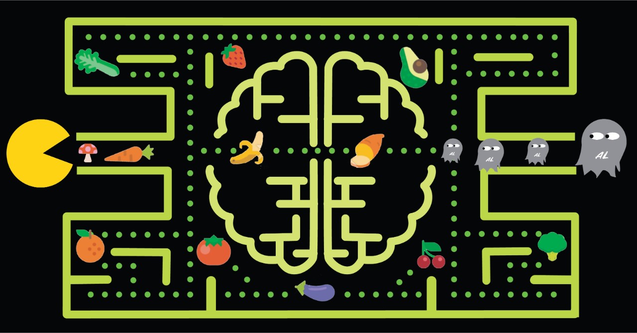Health food for the brain Pac man style
