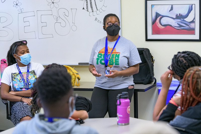 Small group learning is a key element of the Teachers of Tomorrow (TOT) program. Program leader Deandra Taylor discusses how the students’ two-week-long experience will inform their future education and professional choices.