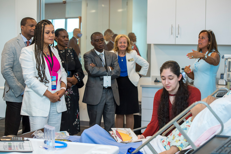 Foreign ambassadors tour UD’s nursing simulation lab, experiencing firsthand how UD is transforming new knowledge into positive impacts for the world.