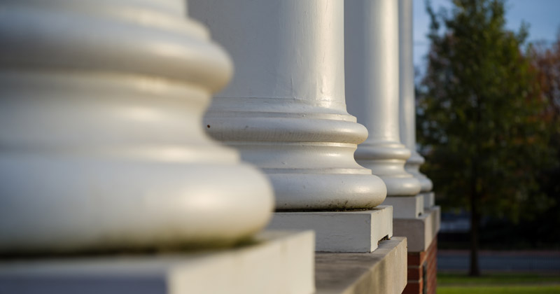 Architectural detail on campus