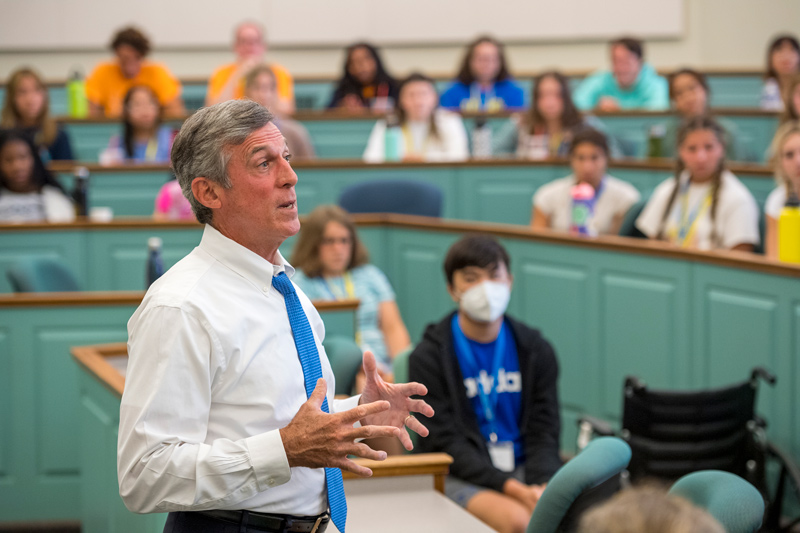 To address the many challenges he is faced with, Delaware Gov. John Carney seeks input from others like the 43rd annual Delaware Governor’s School for Excellence students.