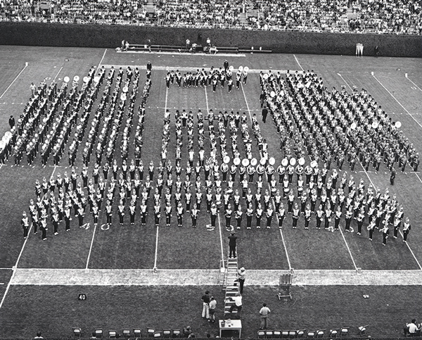 Archive photo of UD marching band