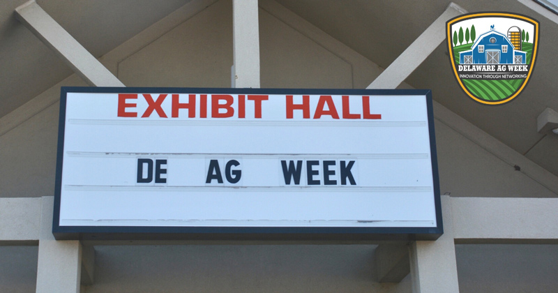 The iconic sign outside the DelawareHarrington State Fair Exhibit Hall which houses Delaware Ag Week each January is part of the event’s history.
