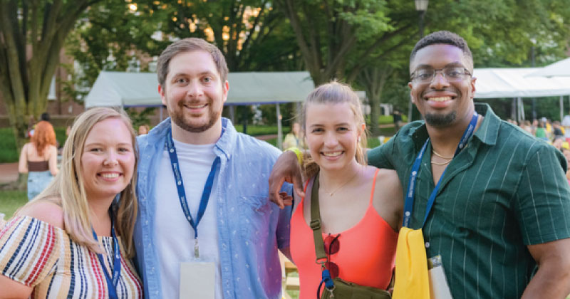 Giving back is a meaningful way for Blue Hen graduates to pay it forward and show appreciation for their UD experience. Giving back is a meaningful way for Blue Hen graduates to pay it forward and show appreciation for their UD experience.