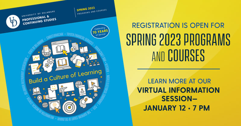 UD PCS Spring 2023 catalog
