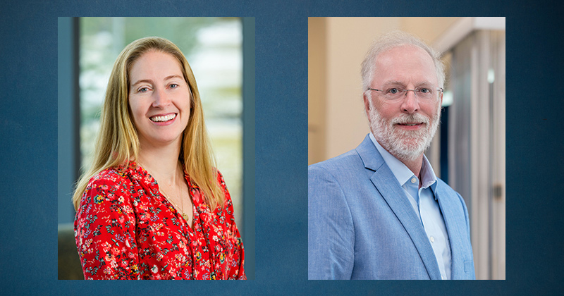 Jill Higginson (left), professor and associate dean for Graduate and Post Graduate Education and director of the Institute for Engineering Driven Health, and Tom Buchanan, the George W. Laird Professor of Mechanical Engineering, are also co-investigators on this grant. 