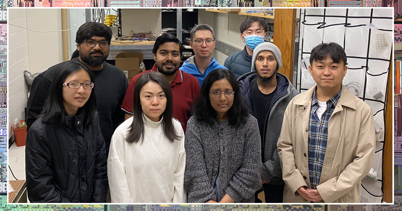 Members of the Gu lab after a group meeting at their laboratory in Evans Hall (from left, clockwise) postdoc Kaleem Ullah, doctoral student Masudur Rahim, doctoral student Dun Mao, visiting scholar Jongryul Kim, master’s student S M Zia Uddin, postdoc Heijun Jeong, visiting scholar Taharat Tazrin, doctoral student Yahui Xiao, and doctoral student Lorry Chang. Members of the Gu lab after a group meeting at their laboratory in Evans Hall (from left, clockwise) postdoc Kaleem Ullah, doctoral student Masudur Rahim, doctoral student Dun Mao, visiting scholar Jongryul Kim, master’s student S M Zia Uddin, postdoc Heijun Jeong, visiting scholar Taharat Tazrin, doctoral student Yahui Xiao, and doctoral student Lorry Chang.