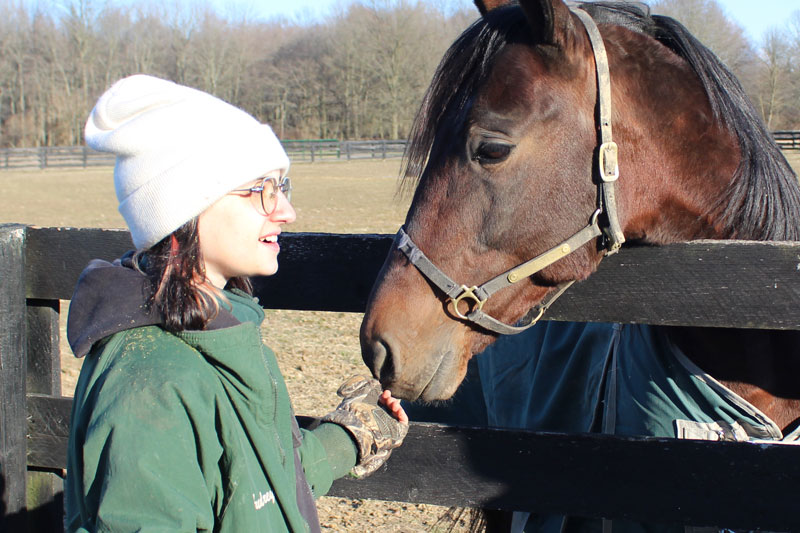Audrey Keen and stallion