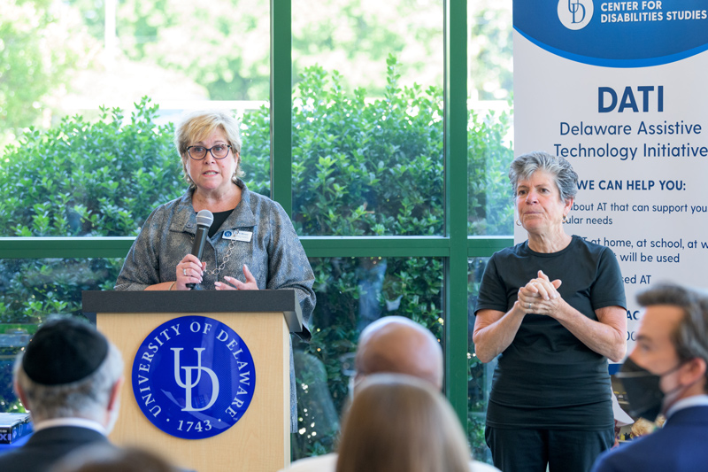 CDS Director Beth Mineo says the new downstate facility's devices will allow Delawareans with disabilities to do things "more easily, more quickly, more safely and more successfully."