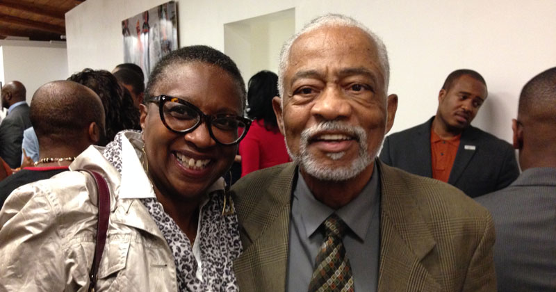 Dr. Newton with Norma Gaines-Hanks