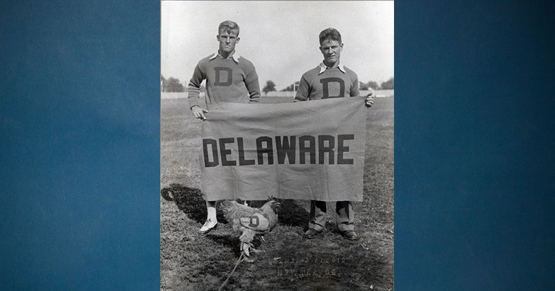 Students with Blue Hen