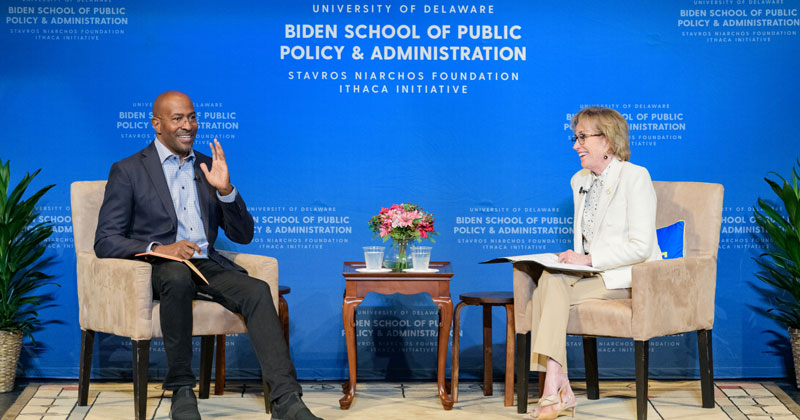 Biden_School-SNF-Jones_Van-Conversation-051022 Van Jones and Valerie Biden Owens