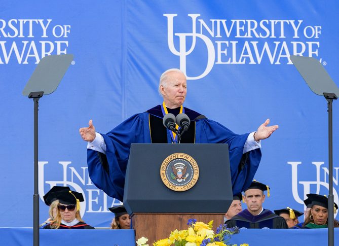 Biden at commencement 2022