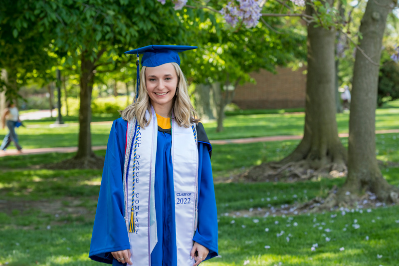 Biological sciences, Spanish and liberal studies triple major Cullen Kisner earned recognition as the High Index Senior for the UD Class of 2022 for a combination of a 4.0 GPA with the highest number of earned hours taken in residence at UD.