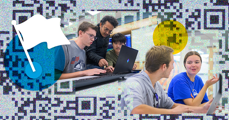 Students from the University of Delaware’s College of Engineering played a role in designing some of the 50 challenges featured in the second annual Capture the Flag competition held at the end of October. Students from the University of Delaware’s College of Engineering played a role in designing some of the 50 challenges featured in the second annual Capture the Flag competition held at the end of October.