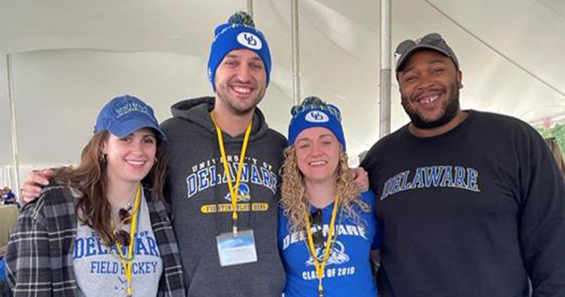University of Delaware alumni returned to campus to celebrate Homecoming at the Blue Hen Tailgate on Saturday, Oct. 22. University of Delaware alumni returned to campus to celebrate Homecoming at the Blue Hen Tailgate on Saturday, Oct. 22.