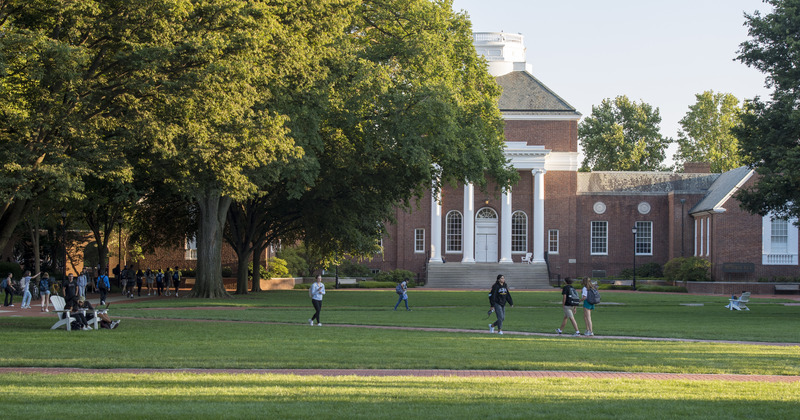 Campus Beauty - The Green - Summer Sunset - 091522 The Green, University of Delaware