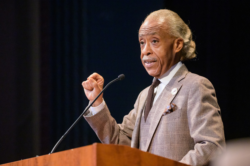 Reverend Al Sharpton, a civil rights activist, Baptist minister, talk show host, politician and founder of the National Action Network, spoke to UD students and community members on Thursday, Oct. 6, in Mitchell Hall for the Cultural Programming Advisory Board’s fall lecture.