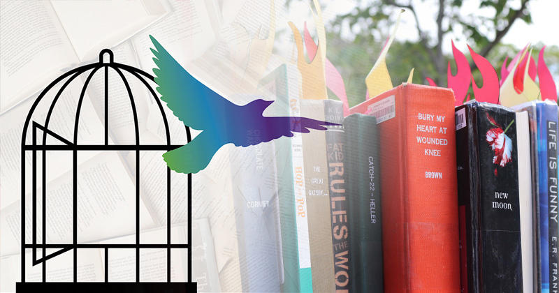 Speak out against censorship and attempts to remove books from libraries and schools at the 10th annual Banned Books Read-Out on Friday, Sept. 23, from 1 to 5 p.m. on Old College Lawn. Speak out against censorship and attempts to remove books from libraries and schools at the 10th annual Banned Books Read-Out on Friday, Sept. 23, from 1 to 5 p.m. on Old College Lawn.
