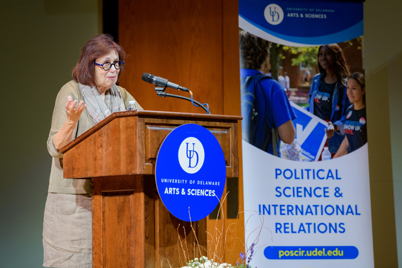 Former New York Times Supreme Court reporter Linda Greenhouse spoke at the 11th annual James R. Soles Lecture on Sept. 19 at the University of Delaware’s Newark campus. 