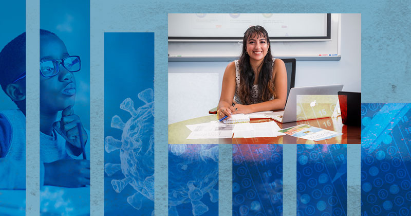 The coronavirus pandemic has reshaped many things in our lives, including how we educate students. A first-generation college student, UD senior Britney Vasquez is exploring how K-12 educators and administrators continue to evolve their teaching to meet student needs.