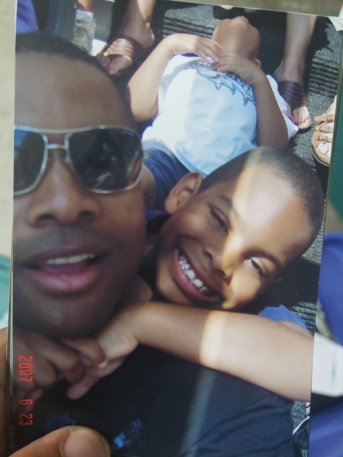 Keith Morgan, biopharmaceutical science student, with father Keith Morgan, biopharmaceutical science student, with father