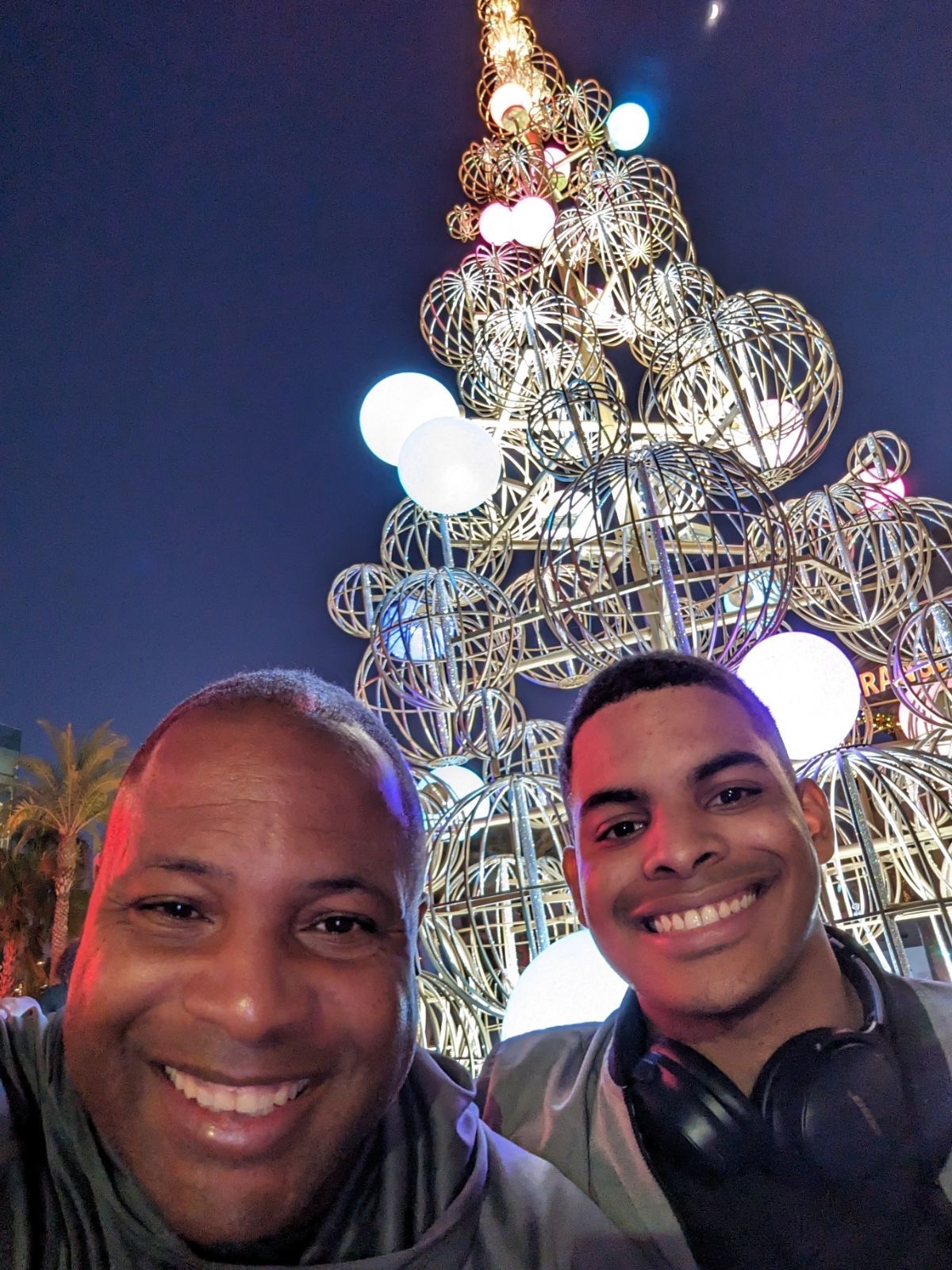 Keith Morgan, biopharmaceutical science student, with father Keith Morgan, biopharmaceutical science student, with father
