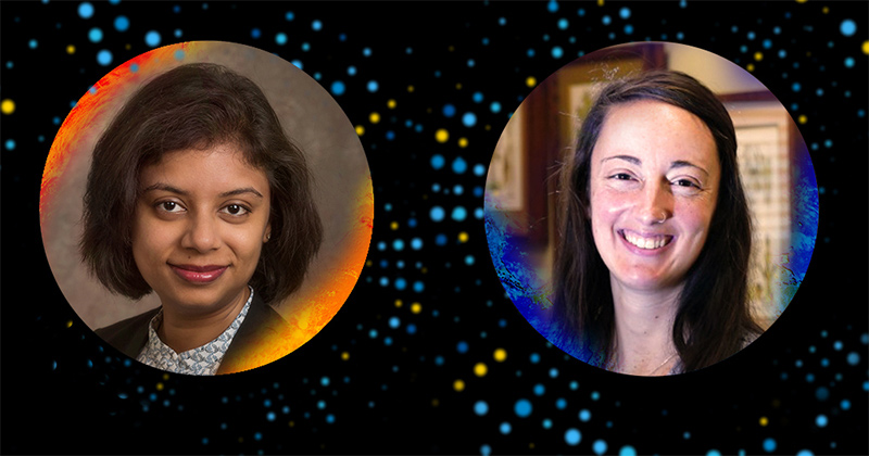 Two University of Delaware Professors, Pinki Mondal (left) and Rebecca Nixon, have been chosen to be part of the American Association of Geographers (AAG) Elevate the Discipline Program, which will aim to train geographers to connect their work to public and policy issues. 