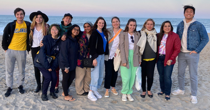 The international counselors capped their three-day visit to Delaware by spending the day in the sand and sun in Rehoboth Beach.