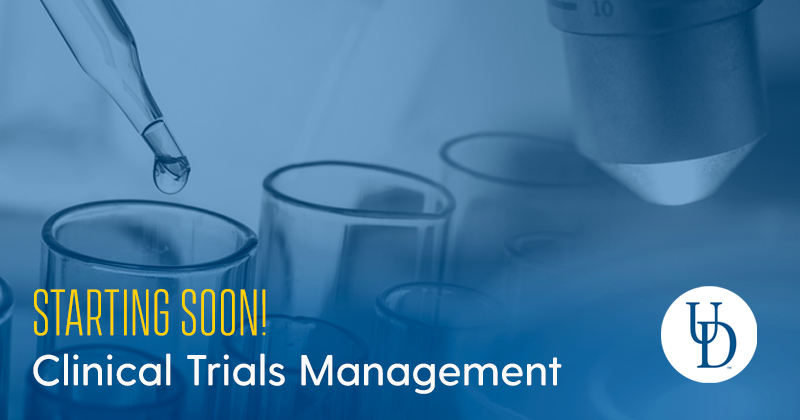 UD PCS Clinical Trials Management Certificate