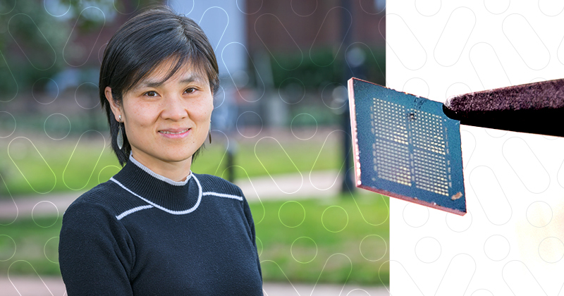 UD Engineering’s Yuping Zeng is conducting fundamental research on next-generation transistors, an essential type of semiconductor device that regulates the flow of electric current and voltage.