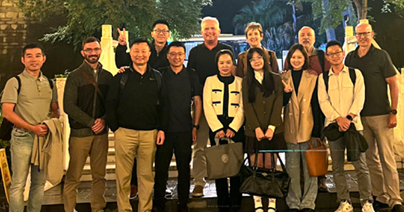 During the fall 2023 semester, UD faculty traveled to China to take part in the joint educational institute. The partnership began during the pandemic, which delayed travel. During the fall 2023 semester, UD faculty traveled to China to take part in the joint educational institute. The partnership began during the pandemic, which delayed travel.