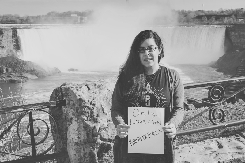 Tanya Kang, pictured here, poses with one of her favorite Pearl Jam lyrics, from the song “Breakerfall.” Tanya Kang, pictured here, poses with one of her favorite Pearl Jam lyrics, from the song “Breakerfall.”